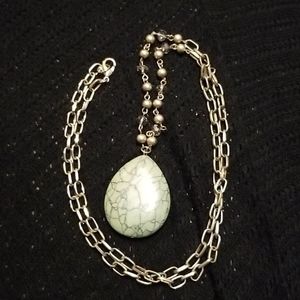 Necklace with stone